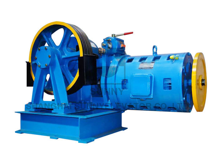 Traction Elevator Machine Ropes 220 / 380V Roping 1 / 1 Geared Traction Machine for Residential ...