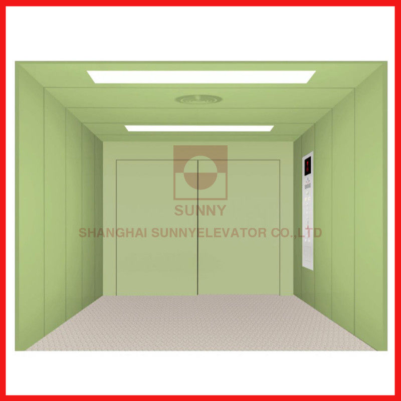 Freight High Speed Elevator Painted Steel Vvvf Variable Frequency Door Machine