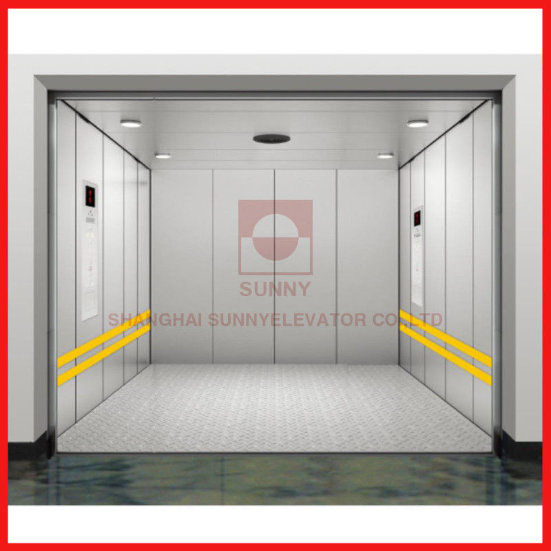 speed 0.5m/S Painted Steel Industrial Freight Elevator With Low Noise External Elevator Lifts