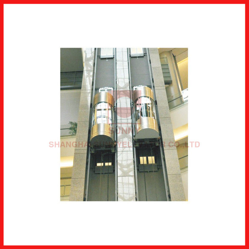 Sightseeing High Speed Elevator , Stainless Steel Panoramic Elevator For Passenger
