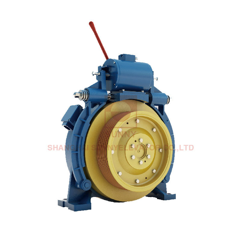 High Precision Gearless Traction Machine For Room Less And Small Machine Room