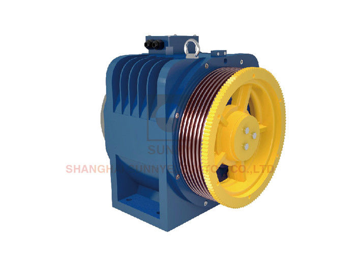 Permanent Magnet Synchronous Gearless Traction Machine With Single Wrap