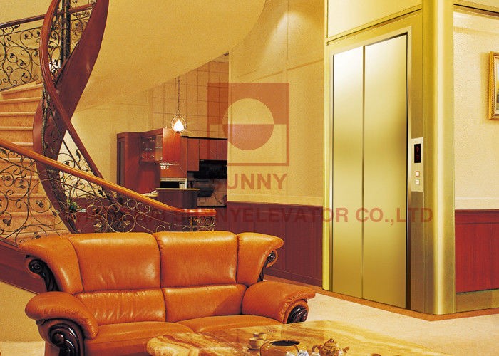 Residential Villa Speed 0.4m/S Machine Room Elevator With VVVF Elevator Control System