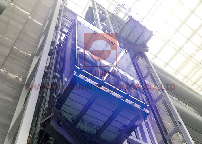 Mirror Etching 630kg Load Stainless Steel Elevator With VVVF Elevator Control System