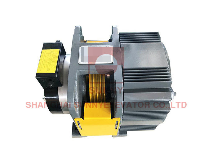 1.0m/S Passenger Gearless Traction Machine With Steel Belt For Lift Parts