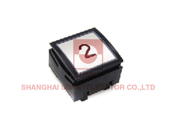 Square Lift Elevator Touch Button SS Flat Marking With Braille