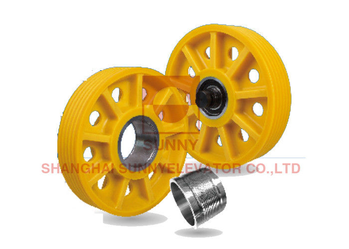 450kg Load Mc Nylon Elevator Pulley For Villa Home Lift Traction Elevator System