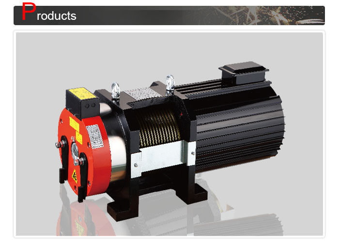 Lift Gearless Traction Machine For Room - Less / Elevator Motor