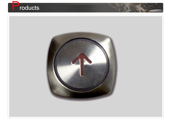 Size 38 X 38 Mm Square Elevator Push Button With Special Filing Process