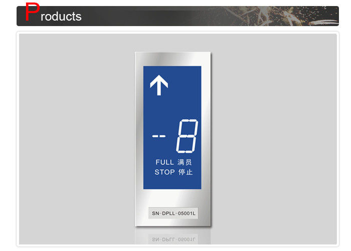 5'' Vertical 7 Segment LED Display , Elevator Display With Blue Background