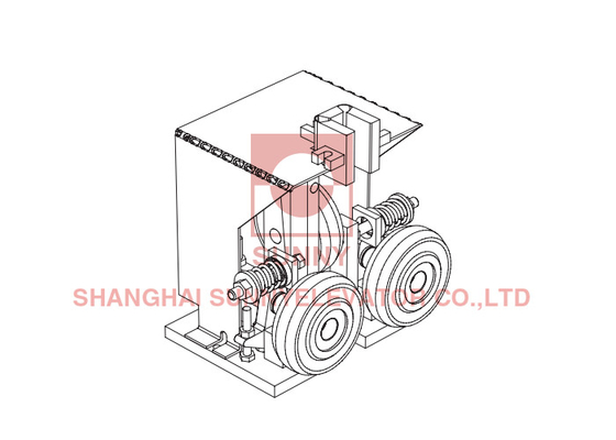 10m/S Elevator Roller Guides Shoes For Medium High Speed Lifts