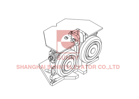 10m/S Elevator Roller Guides Shoes For Medium High Speed Lifts