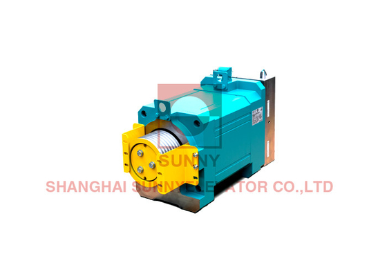 2:1 Synchronous Gearless Lift Machine MRL For Plastic Sheathing Ropes