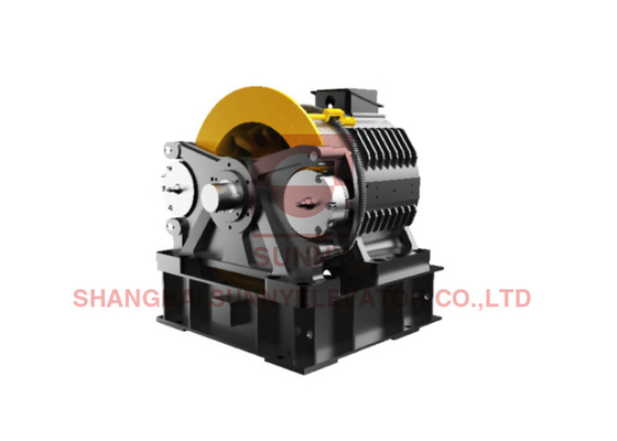 340V Voltage Gearless Traction Machine For High Speed Elevators