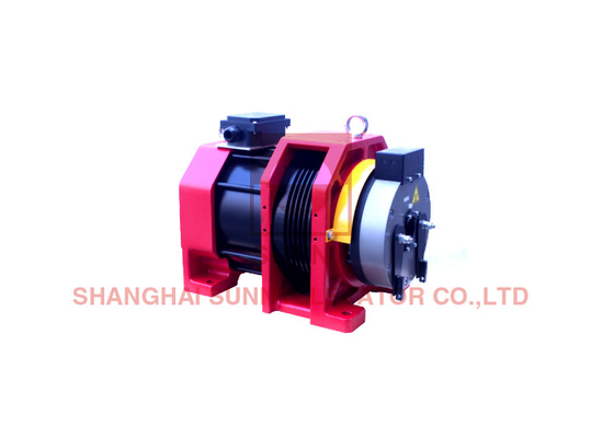 320mm Gearless Traction Machine With Sheave Elevator Lift Parts