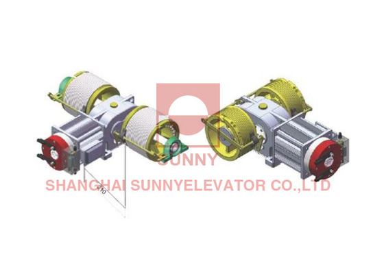 1:1 Roping Elevator Permanent Magnet Synchronous Motor With 240mm Diameter