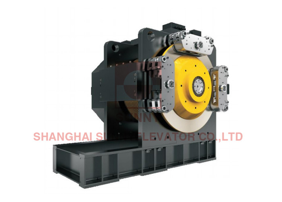 Disk Brake High Speed Elevator Gearless Machine Motor Protection IP41