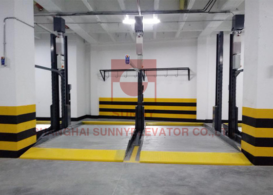 3000mm Height Double Wide 4 Post Car Parking Lift With Electromagnetic Lock Release