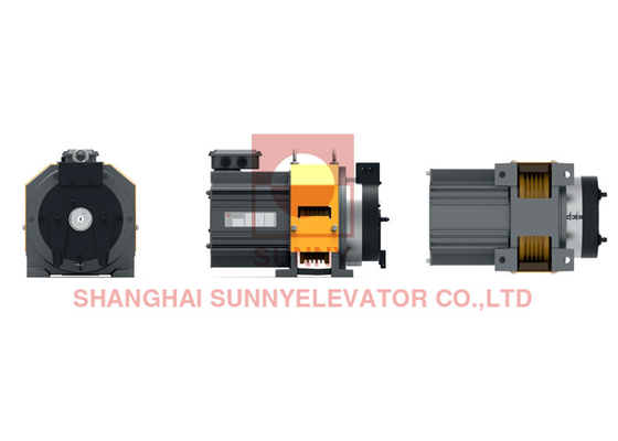 Sheave 240mm Elevator Gearless Traction Machine For Passenger Elevator