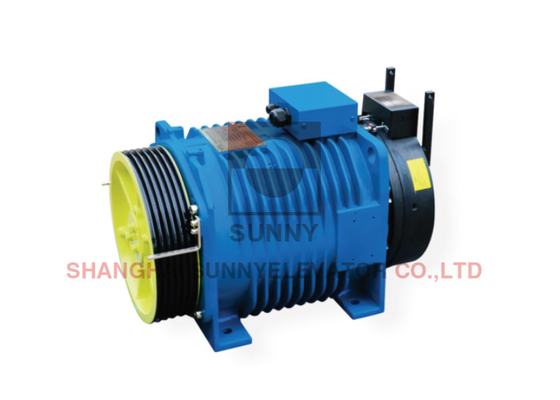 F-Class 20 Poles S5-40% AC380V Traction Machine With DC110V Picking / Holding Voltage