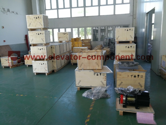 Elevator Gearless Traction Machine 320 - 400kg Load 0.3 - 1.0m/S Speed 3000kg Static Load