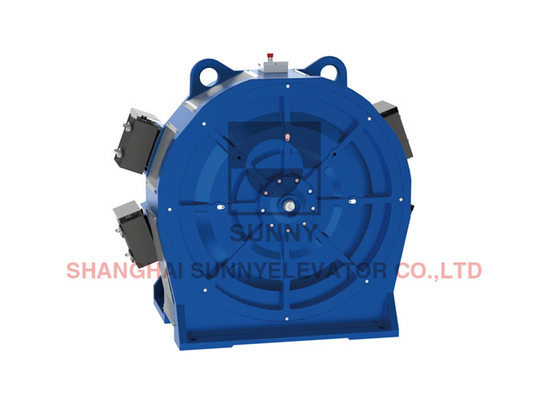 Gearless Traction Machine For High Rise Buildings With High Load Capacity And Performance