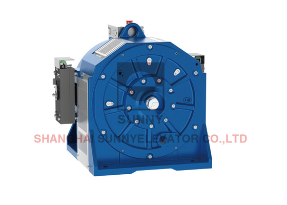 Gearless Traction Machine For High Rise Buildings With High Load Capacity And Performance