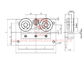 Φ 70mm Wheel Diameter Villa Eelvator Spare Parts Guide Shoe , Allowable Gross Mass ≤ 450kg