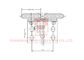 Speed ≤ 5.0m/S Elevator Roller Guide Shoe For Elevator Spare Parts Guide Rails 8 - 20mm Width