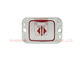 Square Slim Elevator Push Button ABS Base With Metal Circle Outer Frame