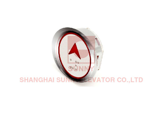 Elevator Up Button with Stainless Steel Frame, DC 12-36V, and Bright LED Illumination