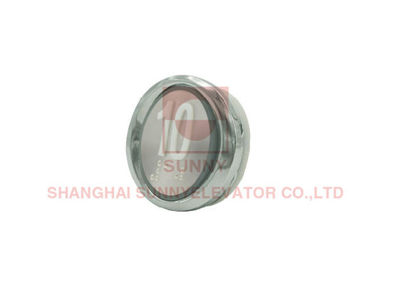 Customized 38*48mm Size Elevator Push Button with Braille Tactile Characters and OMRON B3F-5000 Switch