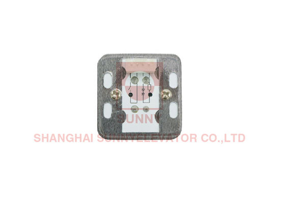 Stainless Steel Square Elevator Push Button with Braille Illumination for Lift Maintenance