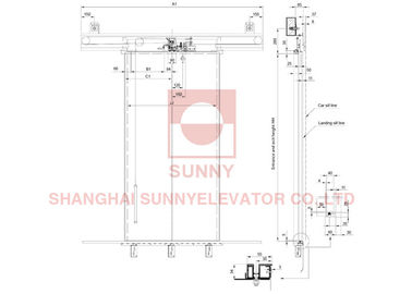 Mitsubishi Type Elevator Cabin Door Operator / Elevator Landing Door