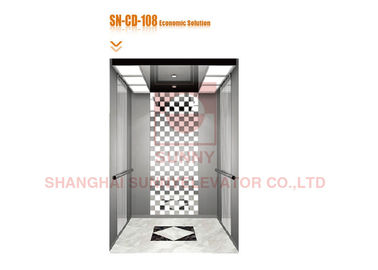 Stainless Steel Panel Elevator Cabin Decoration For Residential Buildings