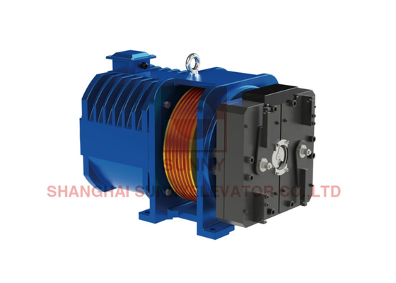 Powerful Gearless Traction Machine For Safe And Elevator Operation