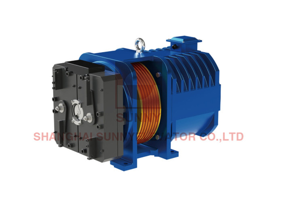 Powerful Gearless Traction Machine For Safe And Elevator Operation