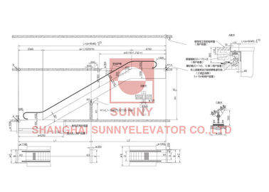 30° Public Traffic Type Escalator Moving Walk Escalator / Elevator and Escalator