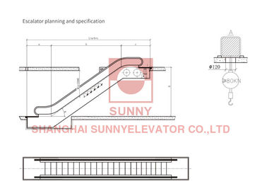 30 / 35 Degree Modern Design Escalator Automatic Mechanical Esclator For Shopping Mall