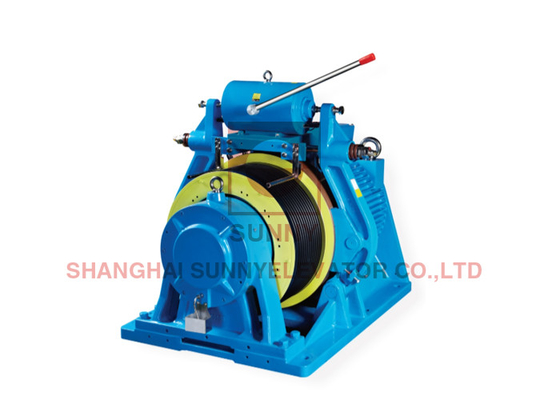 Drum Brake Gearless Traction Machine For Elevator With AC110V/DC110V Brake Voltage