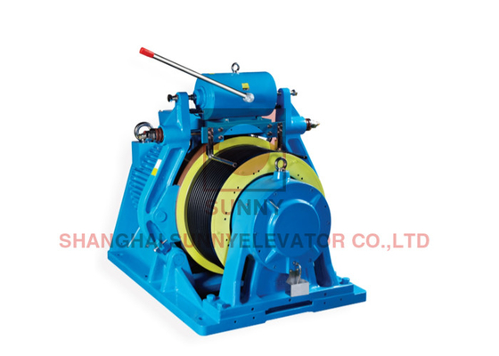 Drum Brake Gearless Traction Machine For Elevator With AC110V/DC110V Brake Voltage