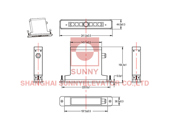 LAIC Intelligent Door Detector Visual Door Detector Elevator Parts