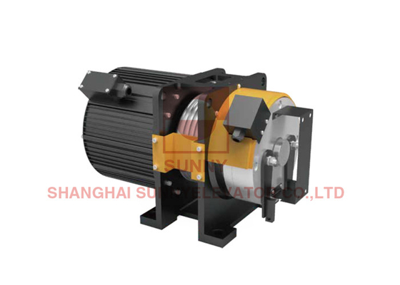 220V/380V Voltage Gearless Traction Machine For Elevator With IP41 Protection Grade And 2 1 Roping