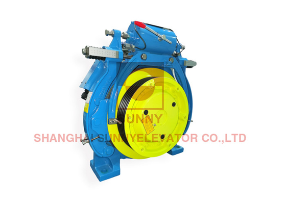 Gearless Traction Machine For 400mm Sheave 32 Poles Block Brake DC110V Brake Voltage 6300kg-1600kg Capacity