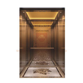 Floor Marble Mosaic Car Design Elevator Cabin Decoration For Hotel Elevator / Passenger Lift