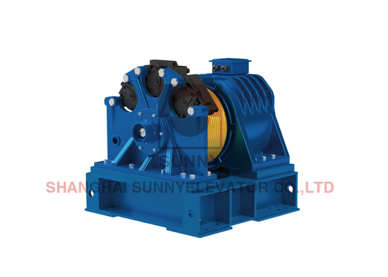IP41 Rated Gearless Traction Machine For Elevator With Phi 540mm Sheave Diameter