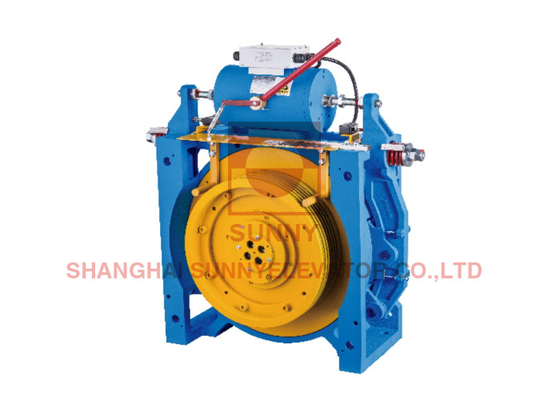 450~630kg Low-Noise Gearless Traction Machine For Elevators With Single Wrap Design