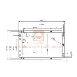 189 * 118mm Segment Lcd Display / Dc18 - 30v Elevator Display Screens