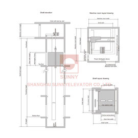 Large Area Stainless Steel Warehouse Freight Elevator Two Panel Side Opening Door