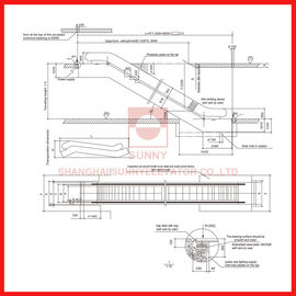 Outdoor / Indoor High Speed Elevator Heavy Escalator Type For Large Passenger 0.5m / S